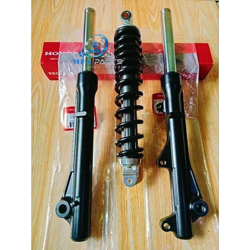 Paket As Shock Depan plus tabung KZL +Shockbreaker belakang K59 Honda Vario 125 fi Led Vario 150 Fi 
