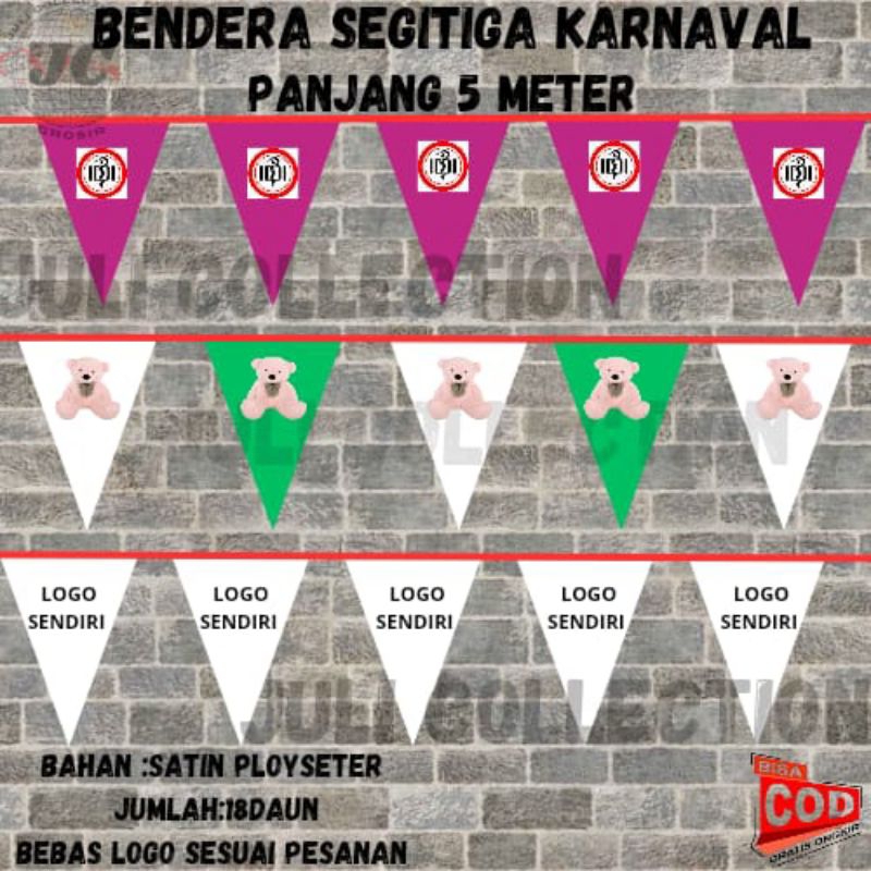 bendera segita custom ,bendera segitiga festival,umbul umbul custom segitiga