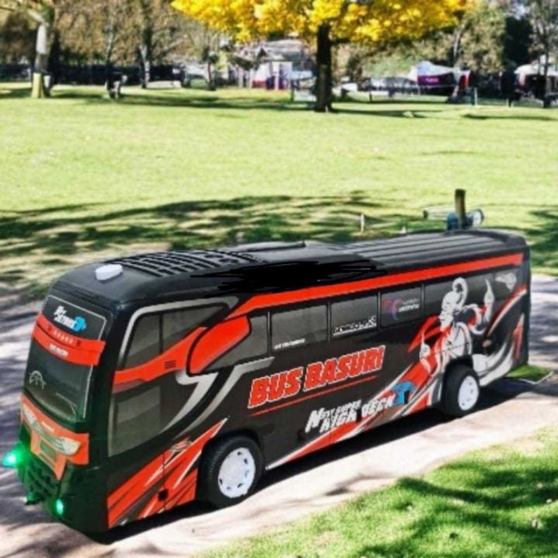 Mainan anak bus Telolet Basuri mainan viral bus telolet di lengkapi suara klakson telolet