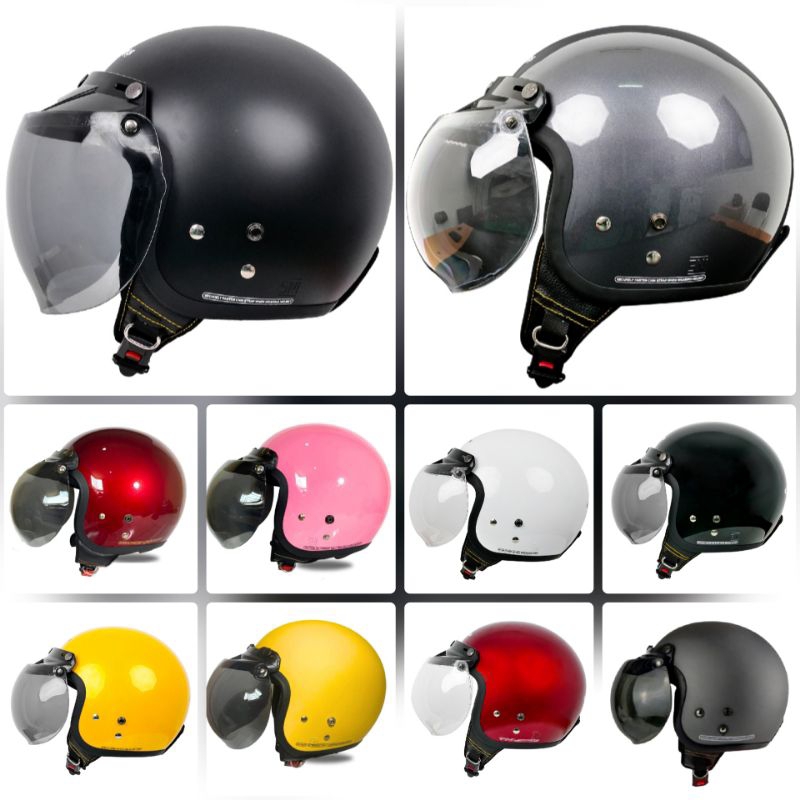 Helm Cargloss Wanita Hijab Ori SNI Dewasa - Lengkap Kaca Pelindung