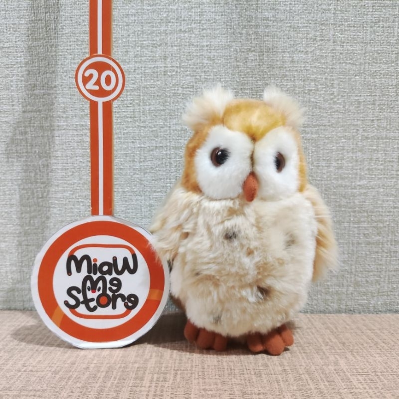 Boneka Burung Hantu Barn Owl Original WWF Plush