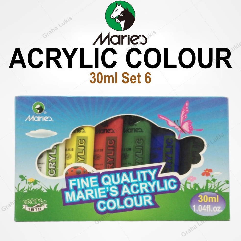 

KODE F83T Maries Acrylic 3ml Set 6