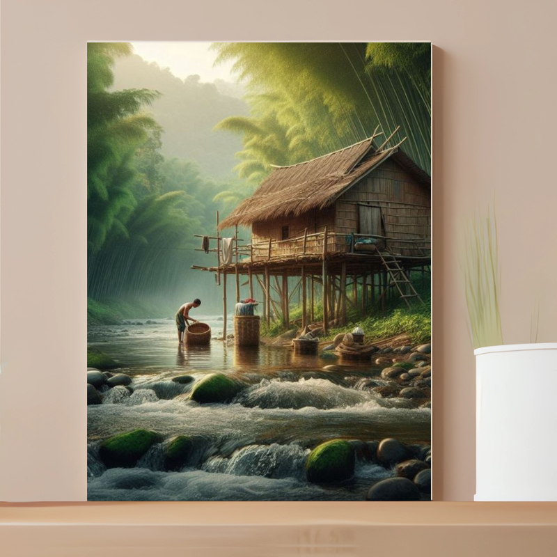 Gambar Ai Pemandangan Hiasan Dinding Keren Bahan MDF