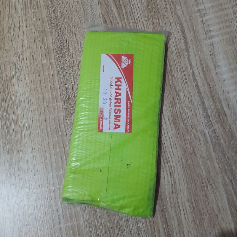 

Plastik lemper model daun bertekstur (isi +-100)