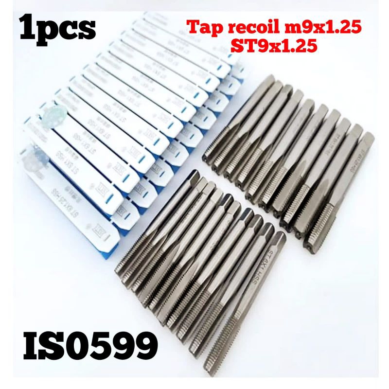 1pcs tap recoil m9x1.25 hand tap recoil ST9x1.25 HSS tap recoil baut 13  bukan OSG Yamawa nachi buka