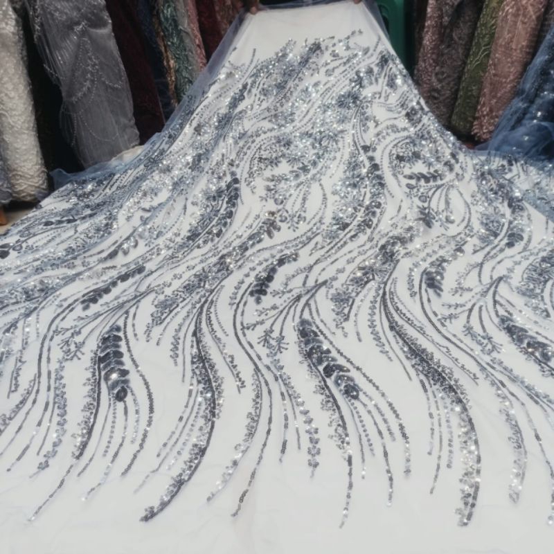 TILE KEBAYA MOTIF BARU/ TILE SPENGEL PAYET BORDIR/ KEBAYA GAMIS / KEBAYA DRES/ KEBAYA BRIDESMAIDS