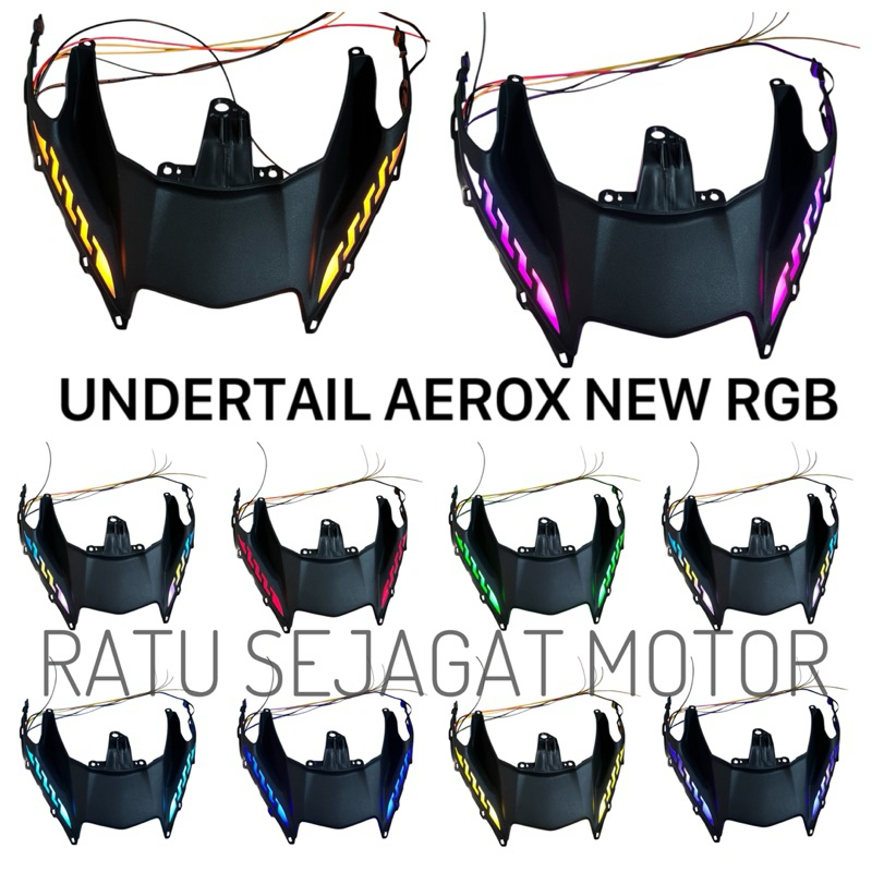 Undertail Aerox 155 New RGB 2021 2022 connected