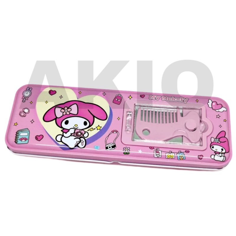 

Tempat Pensil Anak Karakter MY MELODY Cermin Kaca + Sisir 2 Susun Kaleng Besi Murah XY-5266