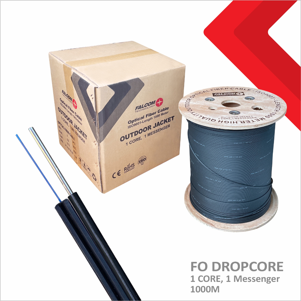Kabel fiber optik Dropcore 1 core 1 seling FALCOM (KSFO083)