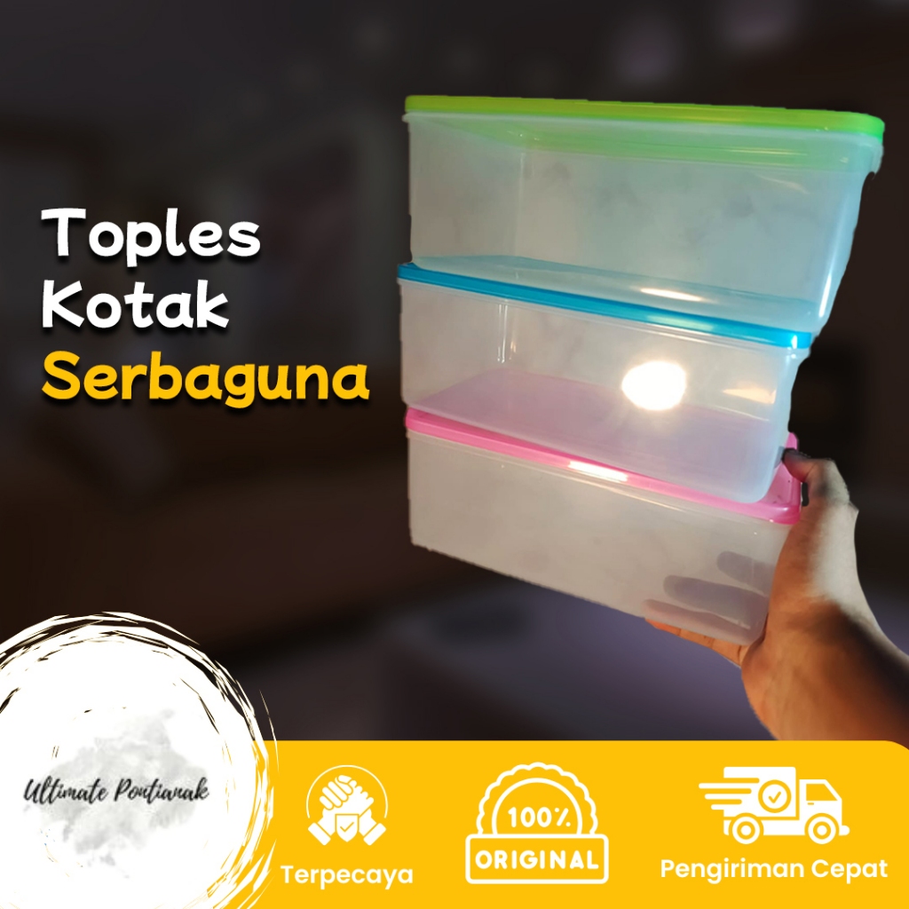 Toples Kotak Serbaguna 1100 ML NP COLLECTION PLAST | Toples Plastik | Toples Aesthetic OK
