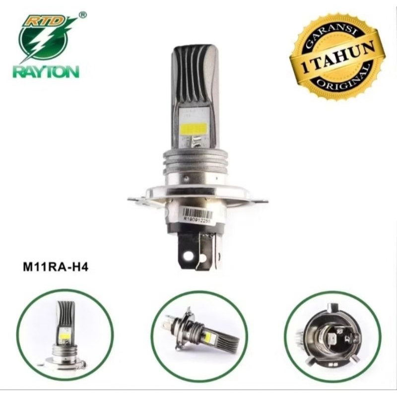 lampu depan LED H4 M11R RTD AC DC VIXION Scoopy CBR R15