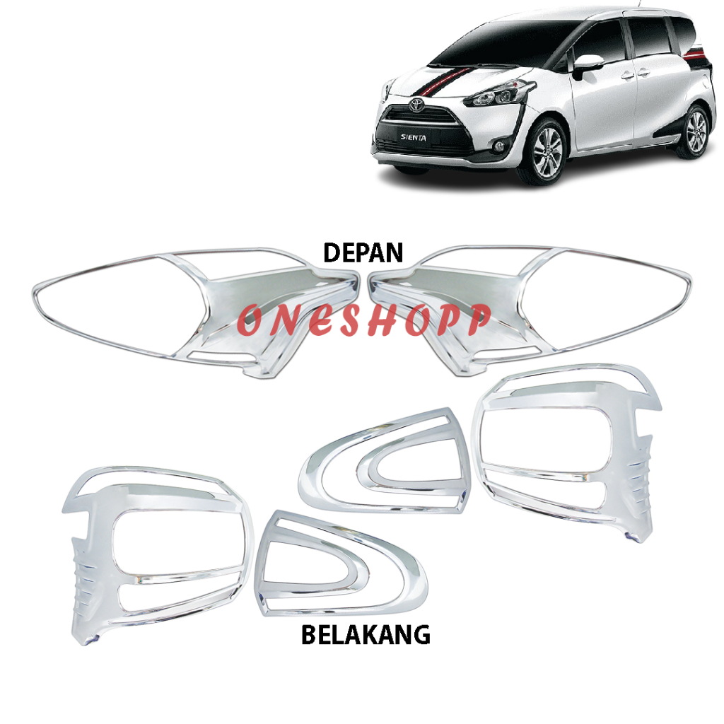 GARNISH LAMPU DEPAN BELAKANG SIENTA