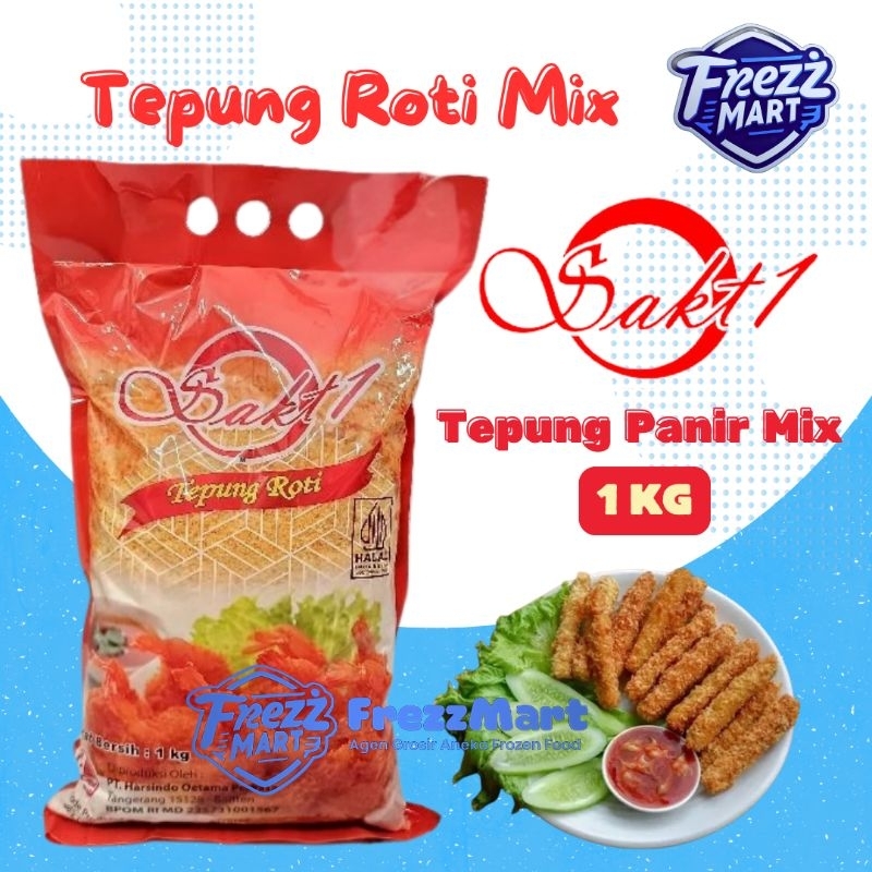 

Tepung Roti Sakti Mix 1KG Sakt1 Bread Crumb Tepung Panir 1 KG