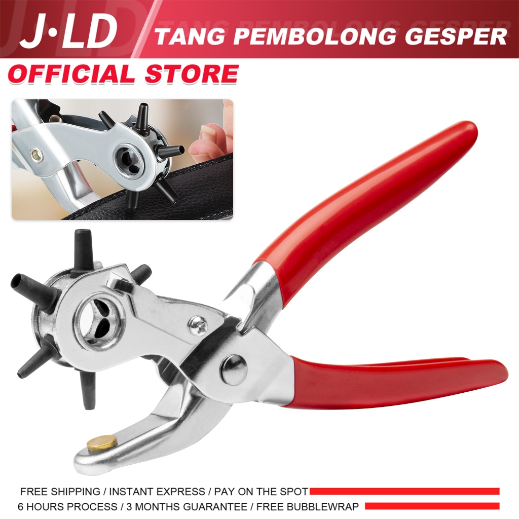 JLD Tang Pembolong Gesper/Punch Pliers Hole Punch untuk Kerja DIY dan Proyek Rumah