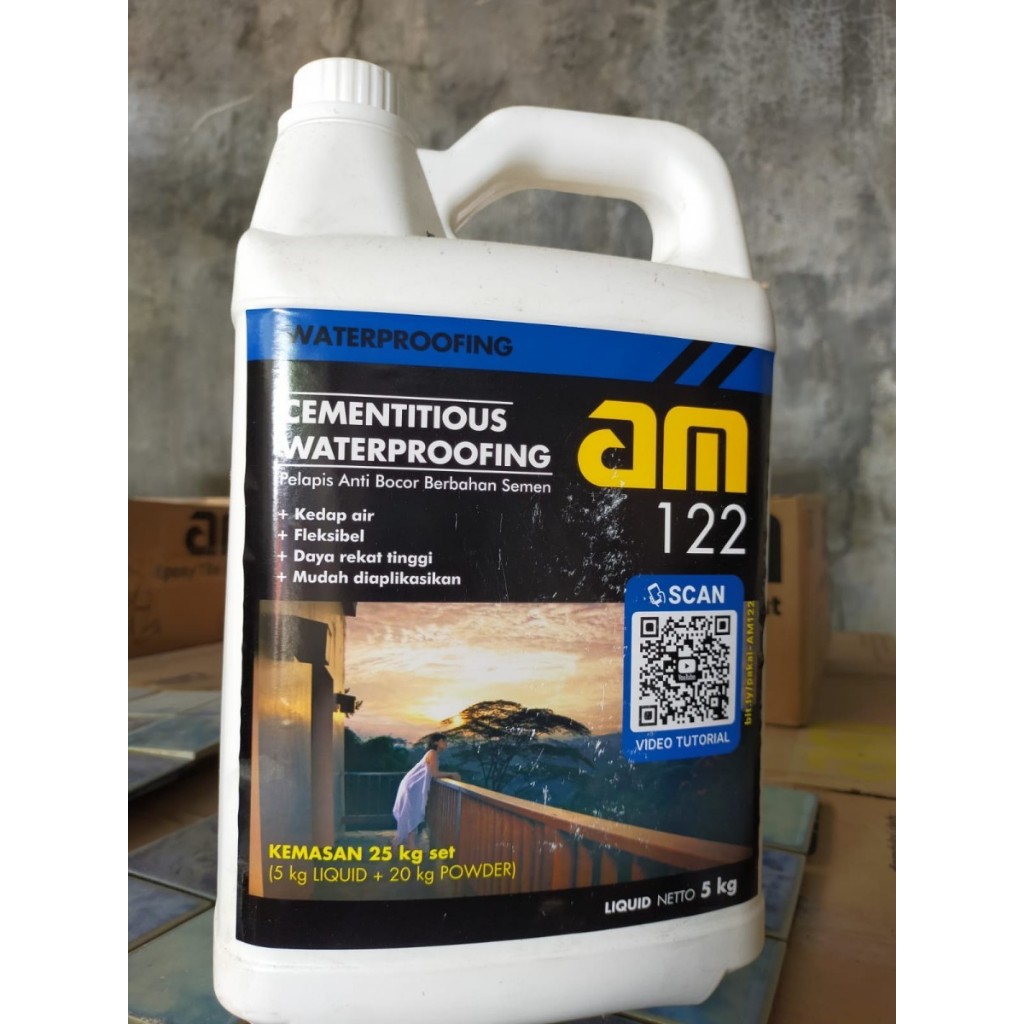 AM 122 Cairan Waterproofing Pelapis Anti Bocor @5 kg