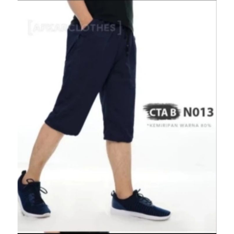 celana olahraga sontog 4/7 pria wanita