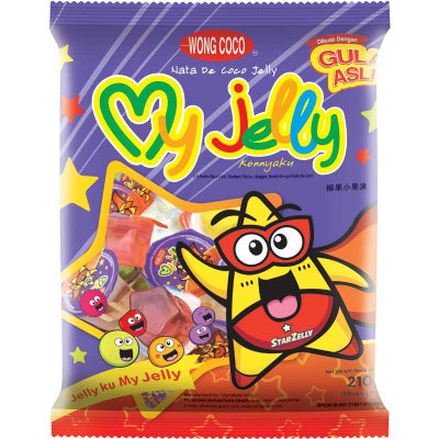 

WONG COCO MY JELLY ASSORTED 15 X 14 G/JELLY ENAK/KENYAL/DENGAN BAYAN MACAM RASA DALAM SATU KEMASAN