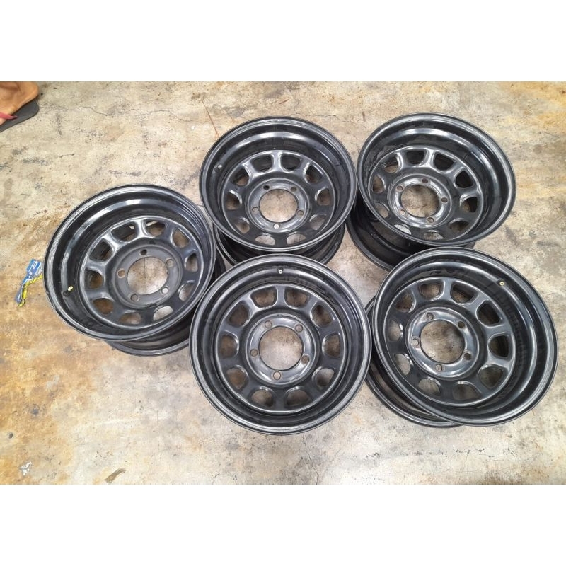 Velg mobil Kaleng daytona R15X8 Baut 5 PCD 5X139 Pnp Katana,Jimny,Feroza,Escudo