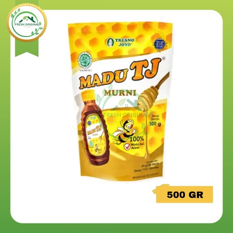 

Madu Murni TJ Pouch isi 500gr|Madu Murni|Original Madu TJ 100%|Madu Kemasan