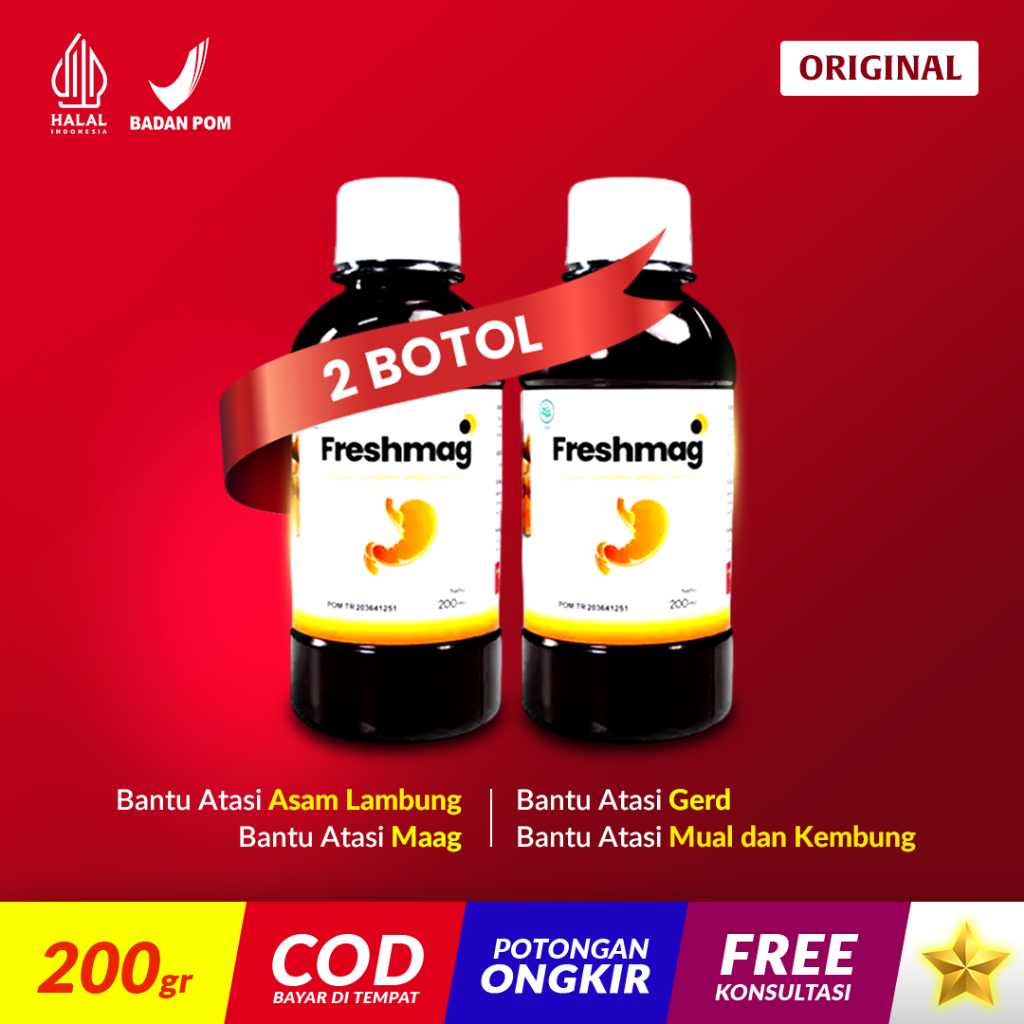 

FRESHMAG Natural Honey Madu Herbal Alami Obat Masalah Perut Paket Sembuh 2 Botol ORIGINAL