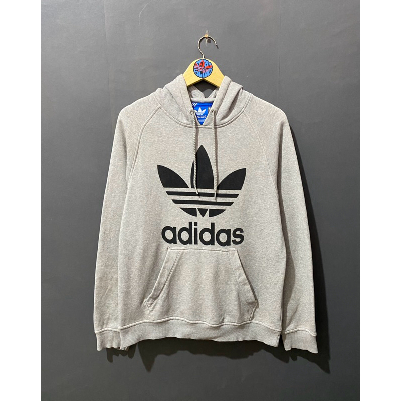 hoodie adidas trefoil grey