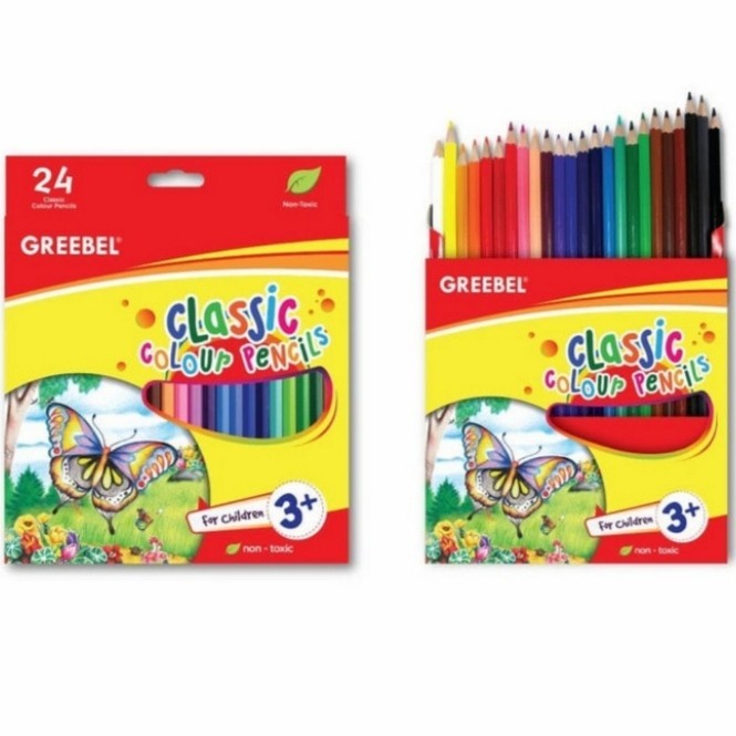 

Colour Pencil / Pensil Warna Greebel 12 Warna Kecil / Pendek Classic