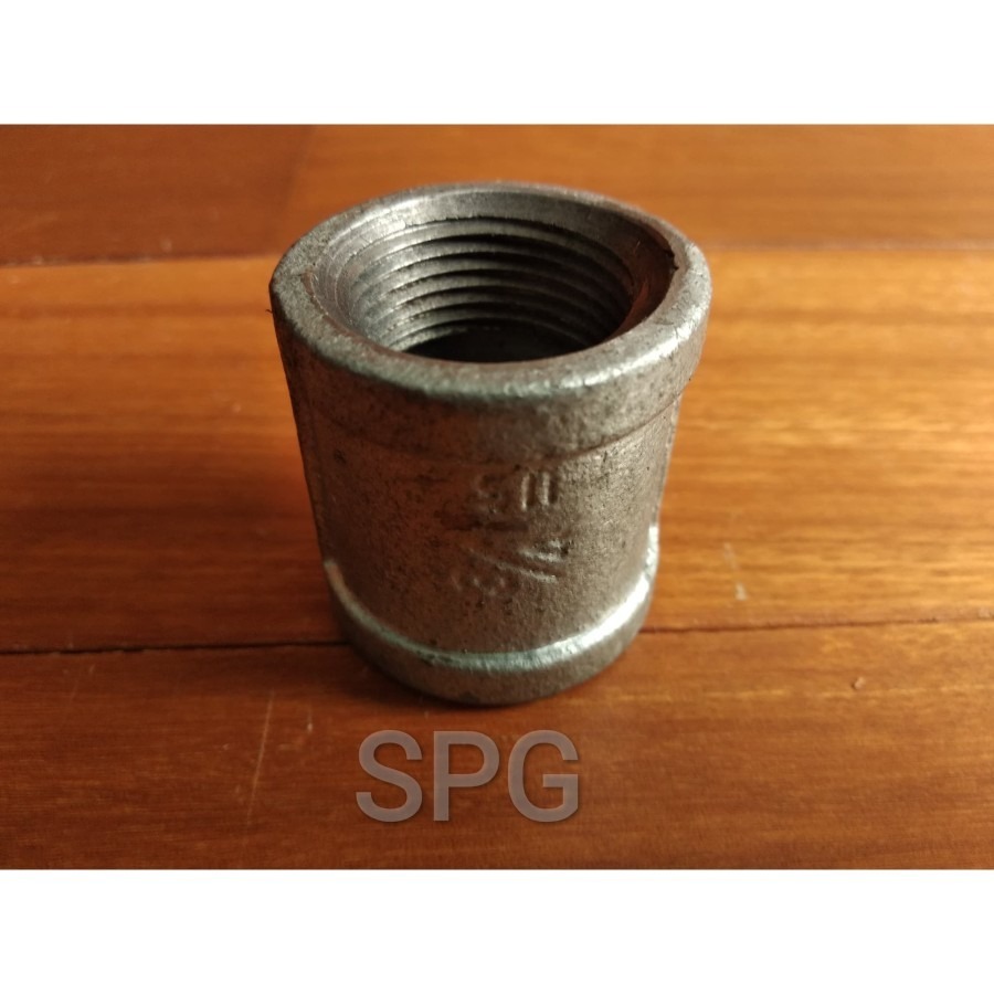 Sok Besi Drat Galvanis 3/4" Socket Fitting Sok Sambungan Pipa Besi / Rumah/Hotel/Vila