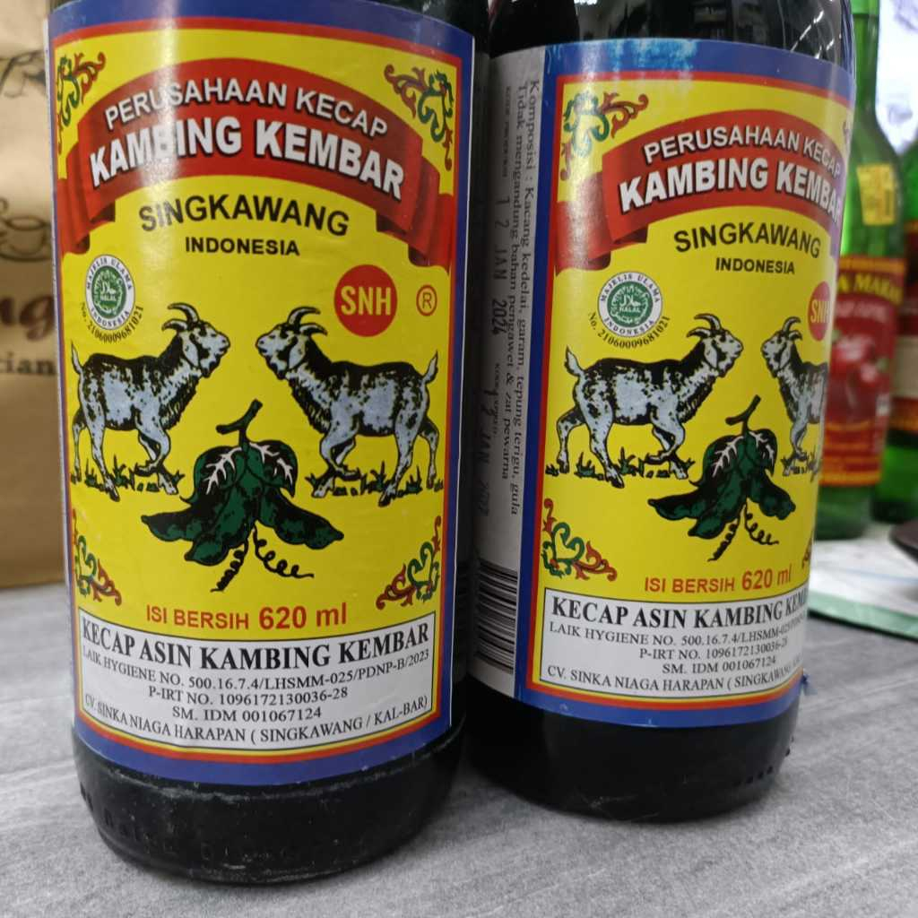 

Kecap Asin Kalimantan cap Kambing Kembar 620 ml Botol BELING