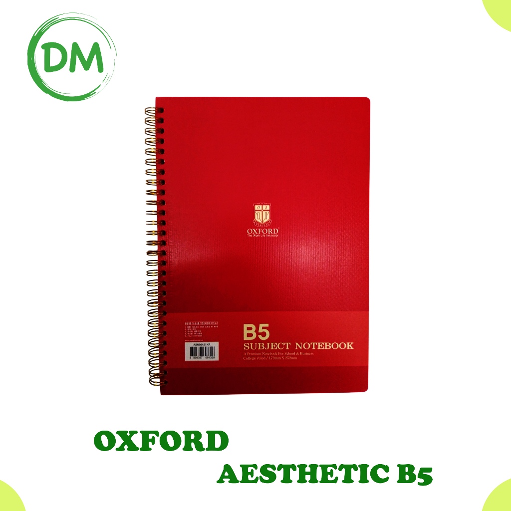 

ASN05421 KR NOTEBOOK OXFORD AESTHETIC BERGARIS POLOS B5