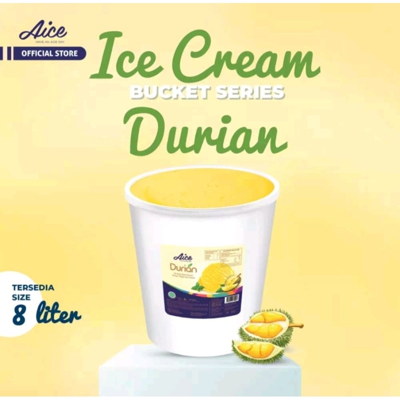 

ICE CREAM AICE DURIAN 8 LITER