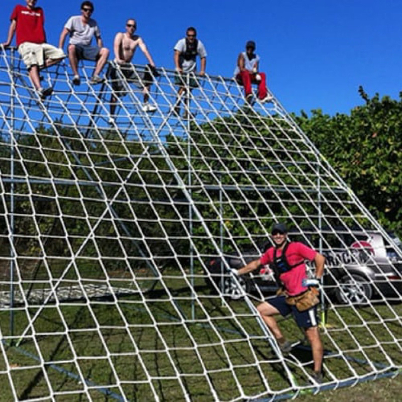 Jaring tali nilon 12mm, jaring Panjat, jaring pengaman, jaring outbound