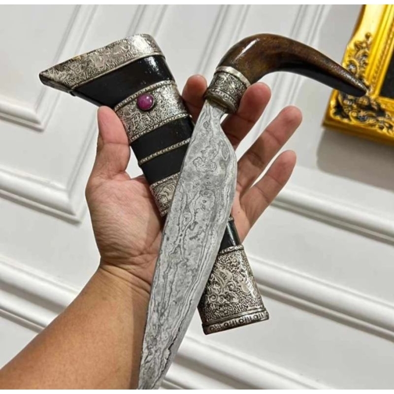 Kawali ras Makassar perak tmbh aksesoris batu akik