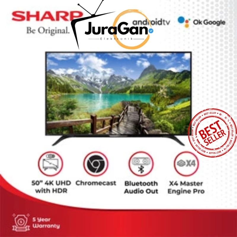 Sharp LED TV AQUOS ANDROID TV 50 INCH 4T-C50DK1i