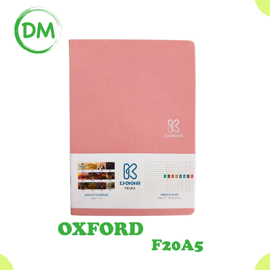 

F20A5 NOTEBOOK OXFORD AESTHETIC HARD COVER BERGARIS POLOS A5
