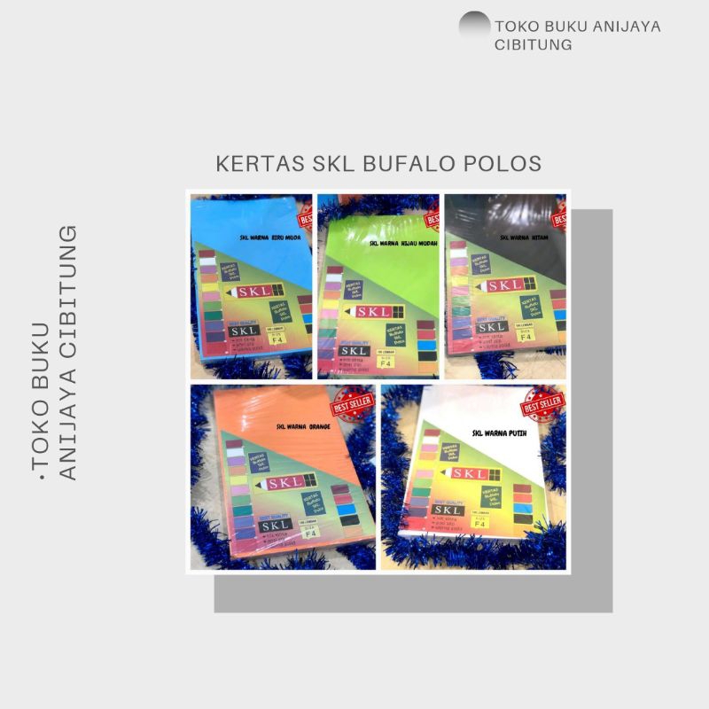 

KERTAS SKL BUFALO POLOS SIZE F4 ISI 100 LEMBAR Kantor Paper