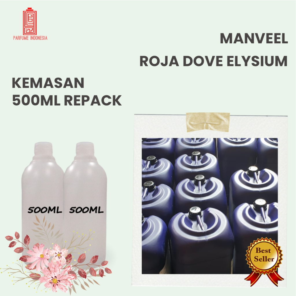 BIBIT PARFUM ROJA DOVE ELYSIUM | MANVEEL | 500ML REPACK