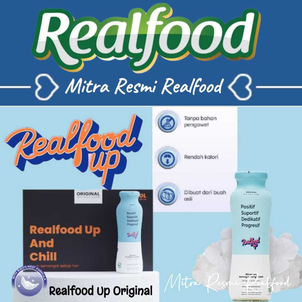 

Realfood Up Original ( Minuman Sarang Burung Walet ) MRR