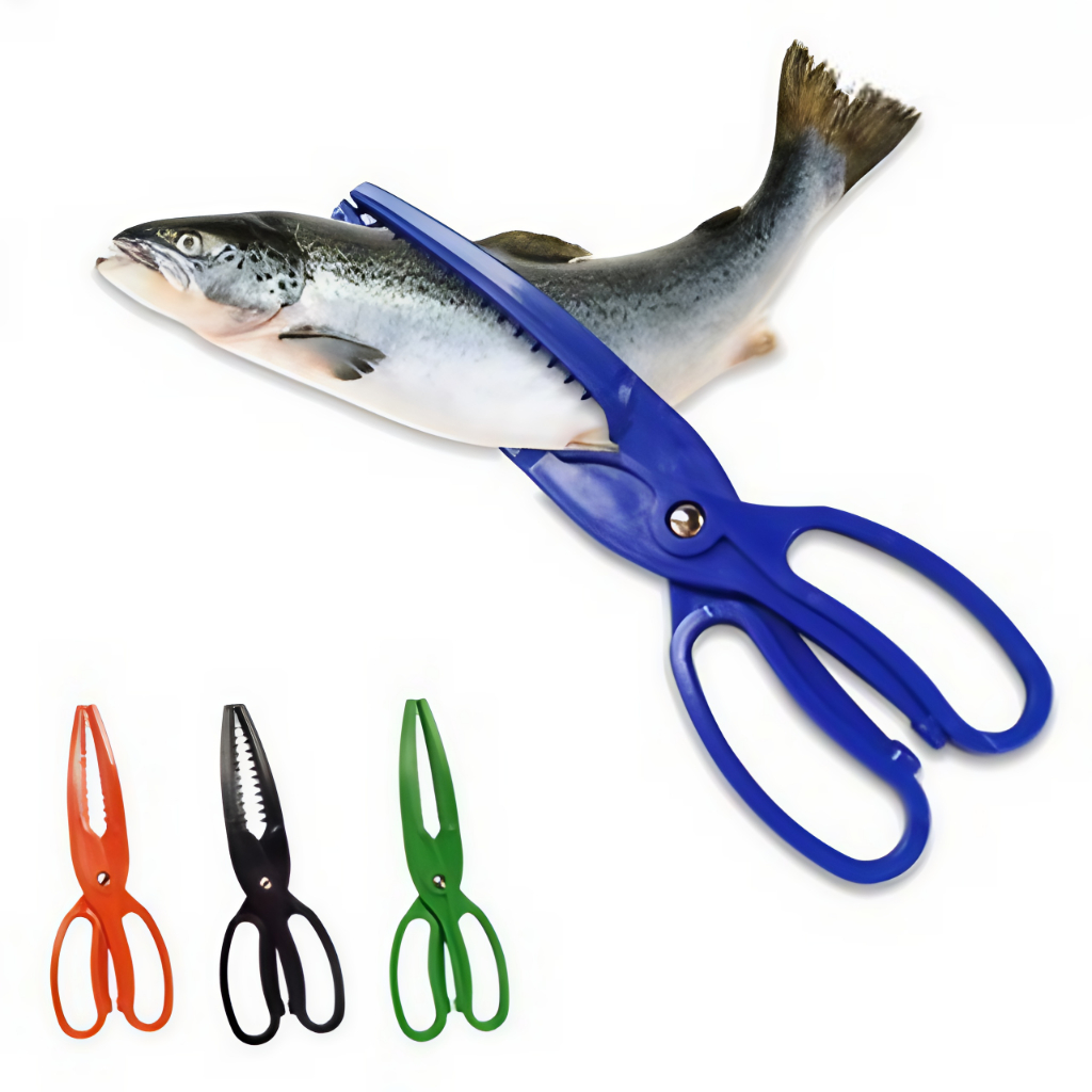 Lipgrip Tang Penjepit Ikan Multifungsi Boga Model Gunting Tang Pancing Plastik Orange Lip Grip Fish 