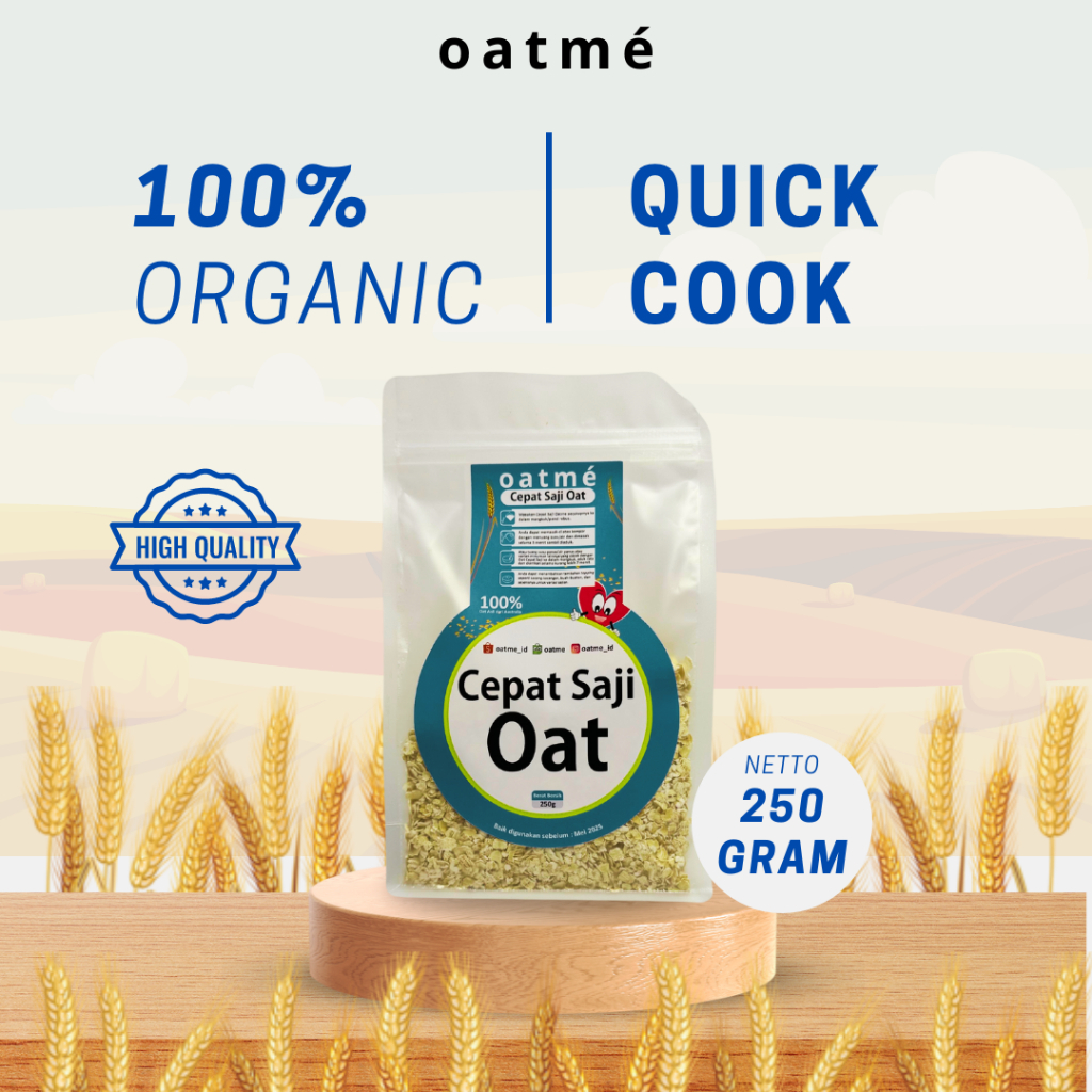 

OATME - Quick Cook Oat Natural Ingridients Original 250 Gram