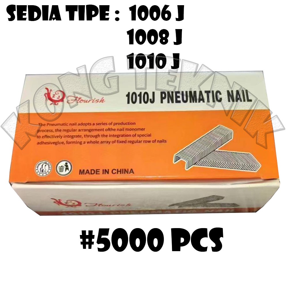 

Isi Mesin Staples Paku Tembak U Mata Nailer Gun 1006j - 1008j - 1010j FLOURISH
