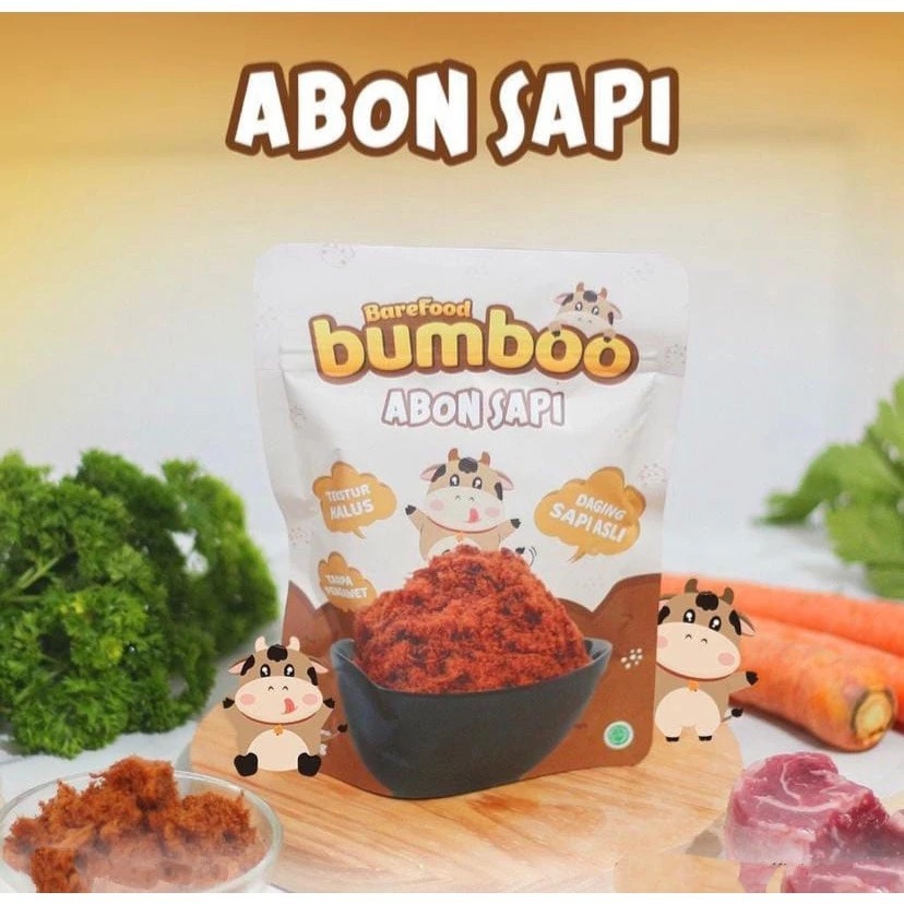 

Bumboo Abon Sapi 90gr BUMBOO Abon MPASI tanpa MSG & Pengawet