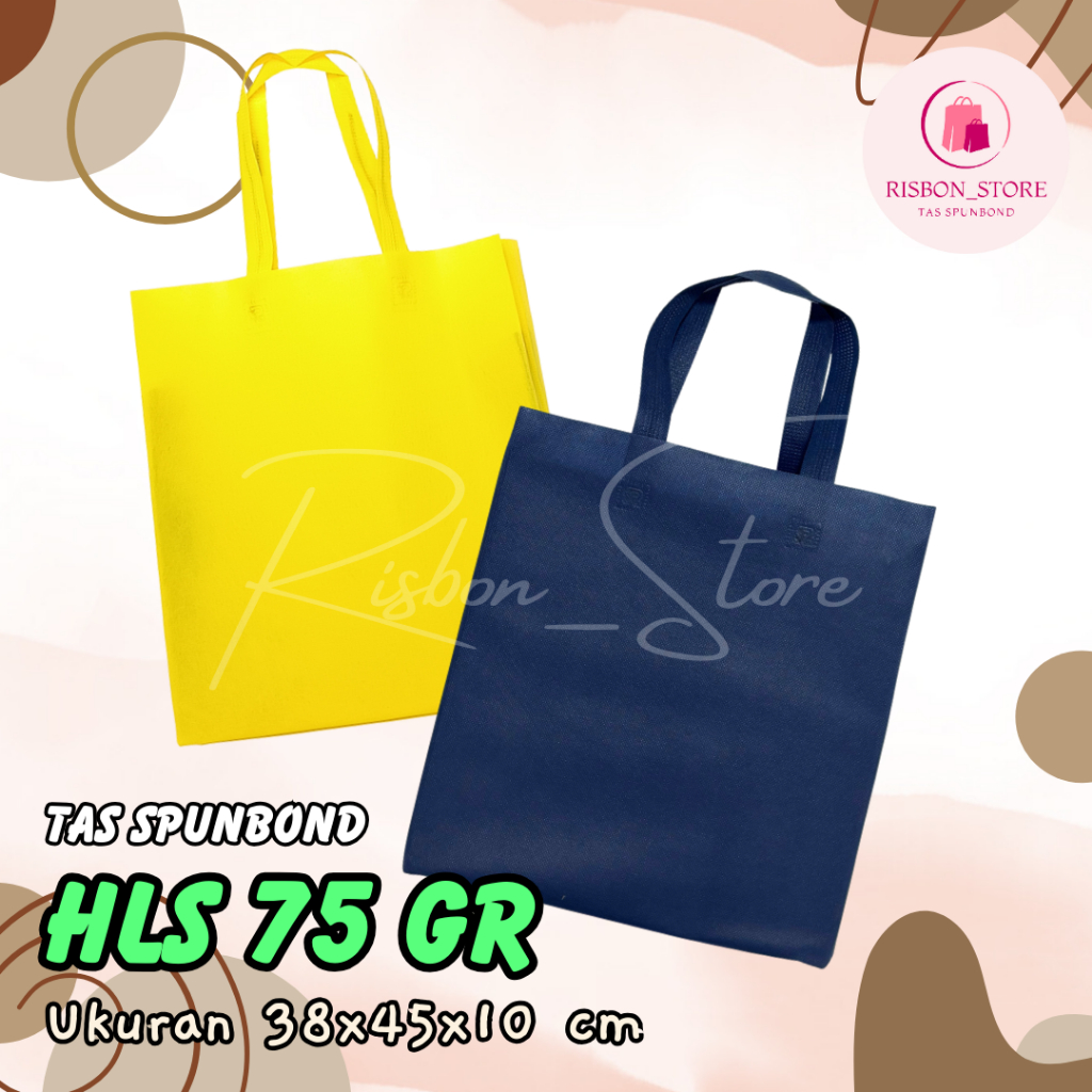

TAS SPUNBOND HANDLE LIPAT SAMPING (HLS) 38X45X10 CM 75GR POLOS UNTUK TAS SOUVENIR, SYUKURAN, MENGENANG, PROMOSI, BANSOS,DLL