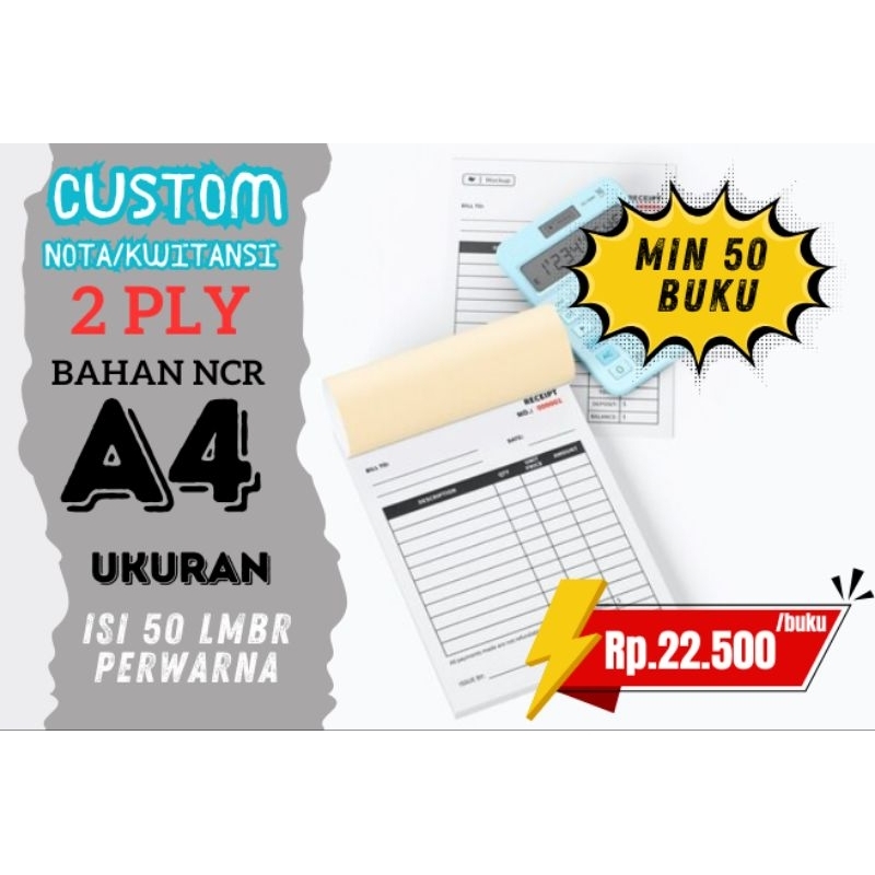 

NOTA CUSTOM UK. A4 2 PLY