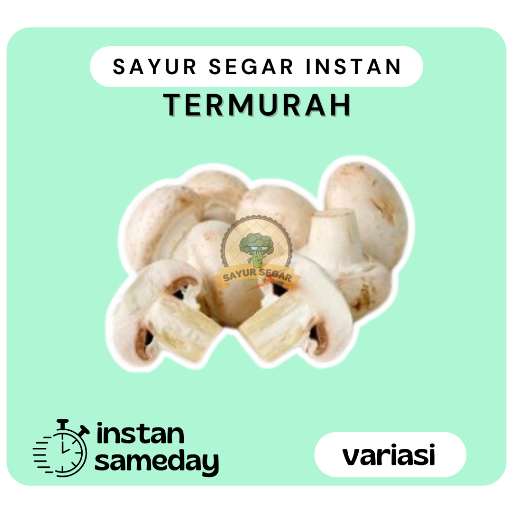 

Jamur Champingon Jamur Kancing - Sayur Segar Instan