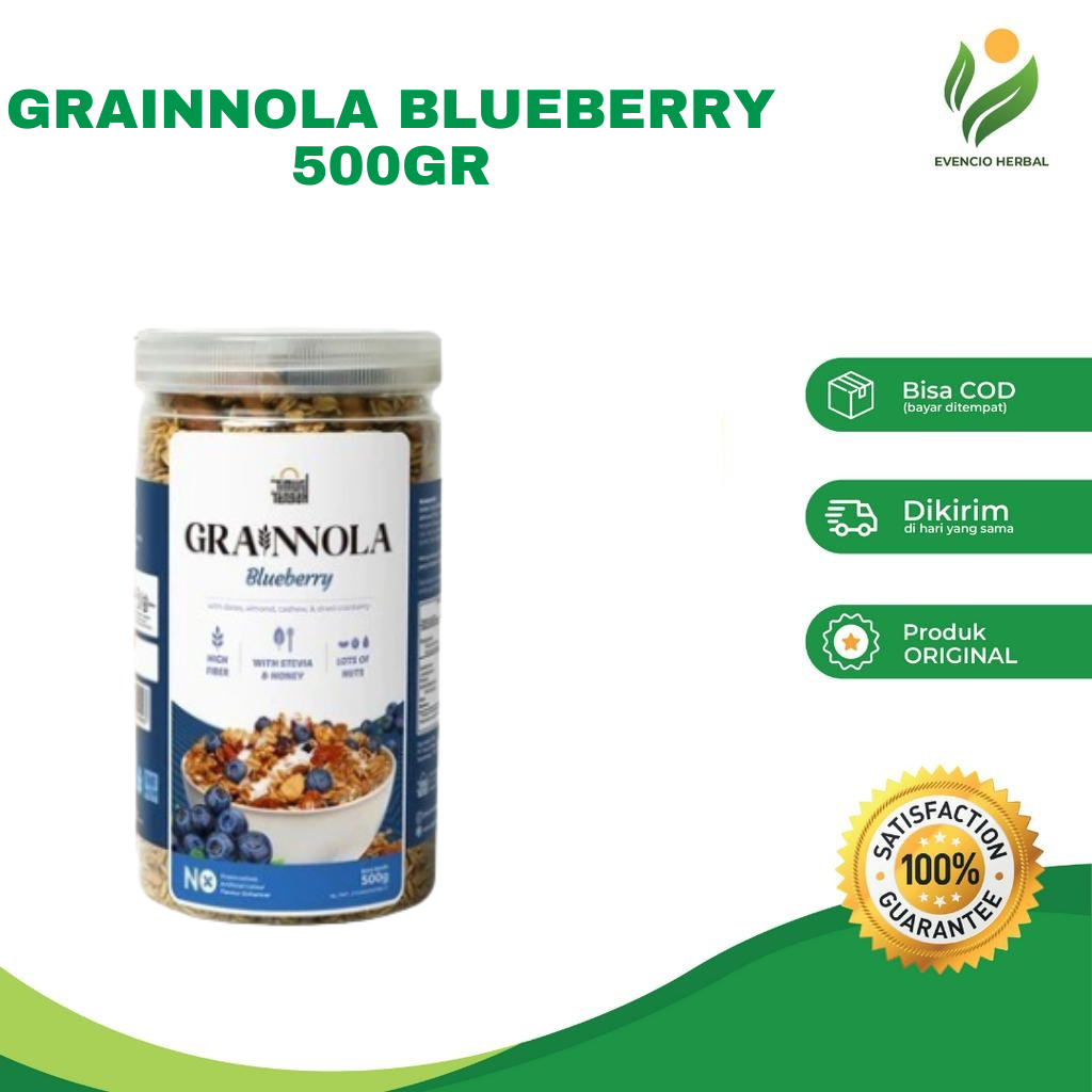 

Granola Honey & Blueberry 500 Gr dan 250 Gr | Granola Cemilan Sehat Untuk Diet Sehat