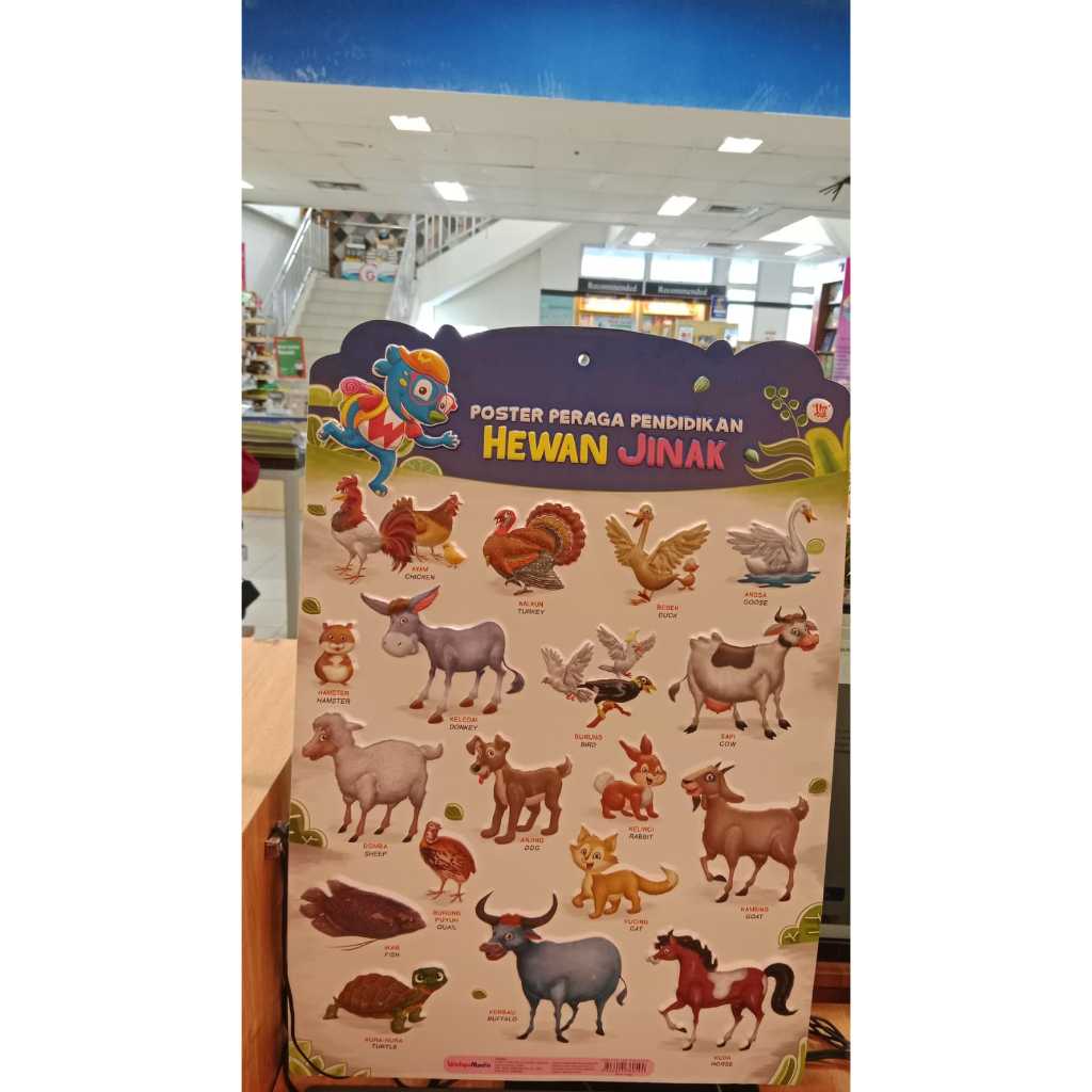 Gramedia - POSTER PERAGA PENDIDIKAN HEWAN JINAK