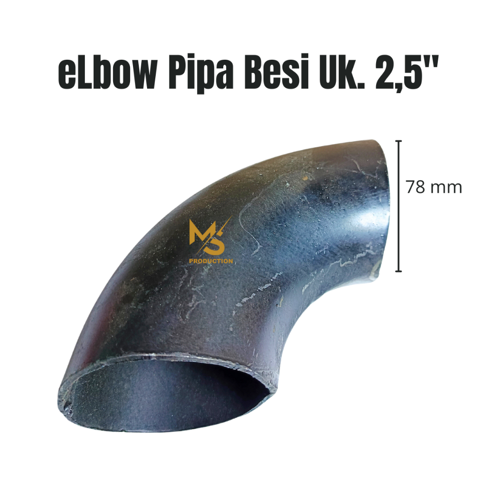 Elbow Besi Pipa Las Uk 2,5 inch Elbo Lbow Keni Knee Pipa Las Penyambung Pipa Besi 2 1/2 in