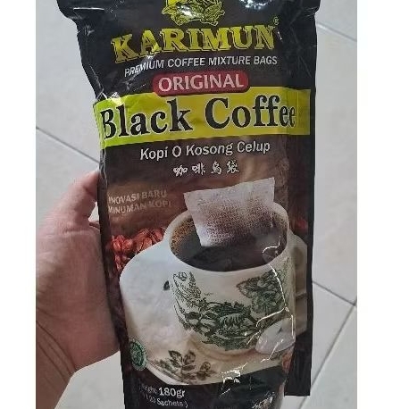 

Karimun kopi celup,kosong tanpa gula