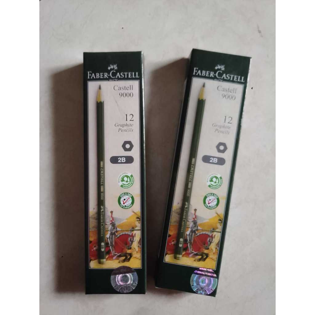 

TERMURAH (ISI 12PCS) PENSIL 2B FABER CASTEL 1 PACK