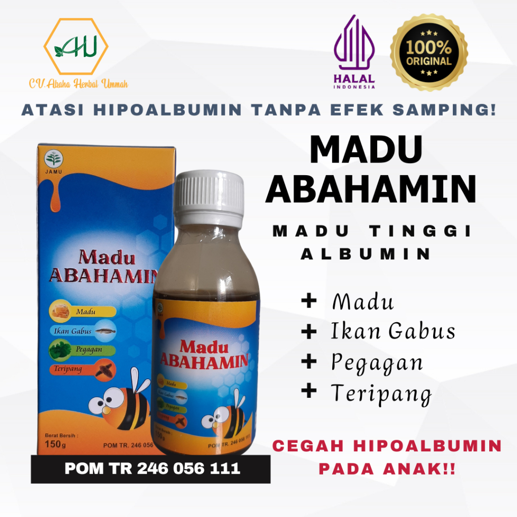 

Madu Abahamin / Madu Ikan Gabus Tinggi Albumin